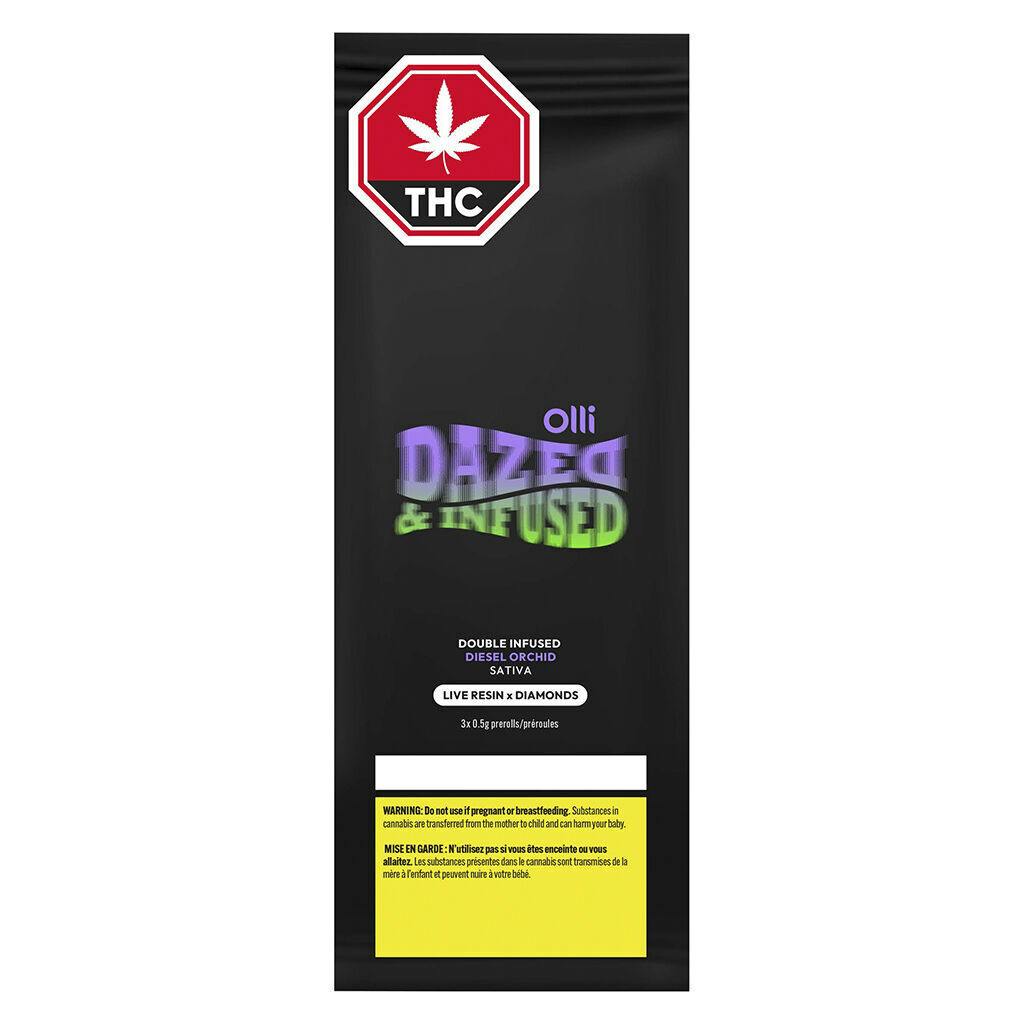 Diesel Orchid + Live Resin + Diamond Infused Pre-Rolls - 3x0.5g