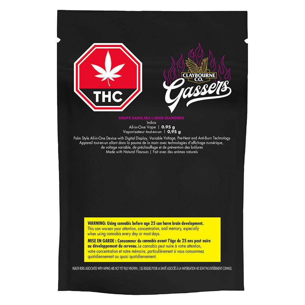 Gassers Grape Gasolina Liquid Diamonds AIO - 0.95g