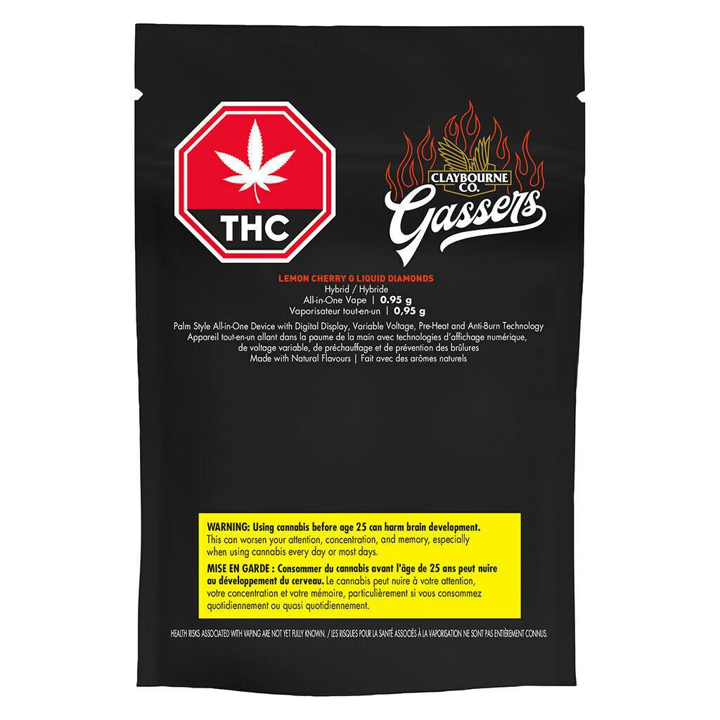 Gassers Lemon Cherry G Liquid Diamonds All-in-One - 0.95g