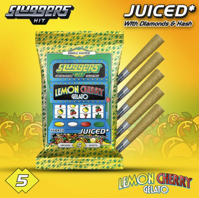 Sluggers - Infused Preroll - 0.7g 5pk - Hybrid - Lemon Cherry Gelato