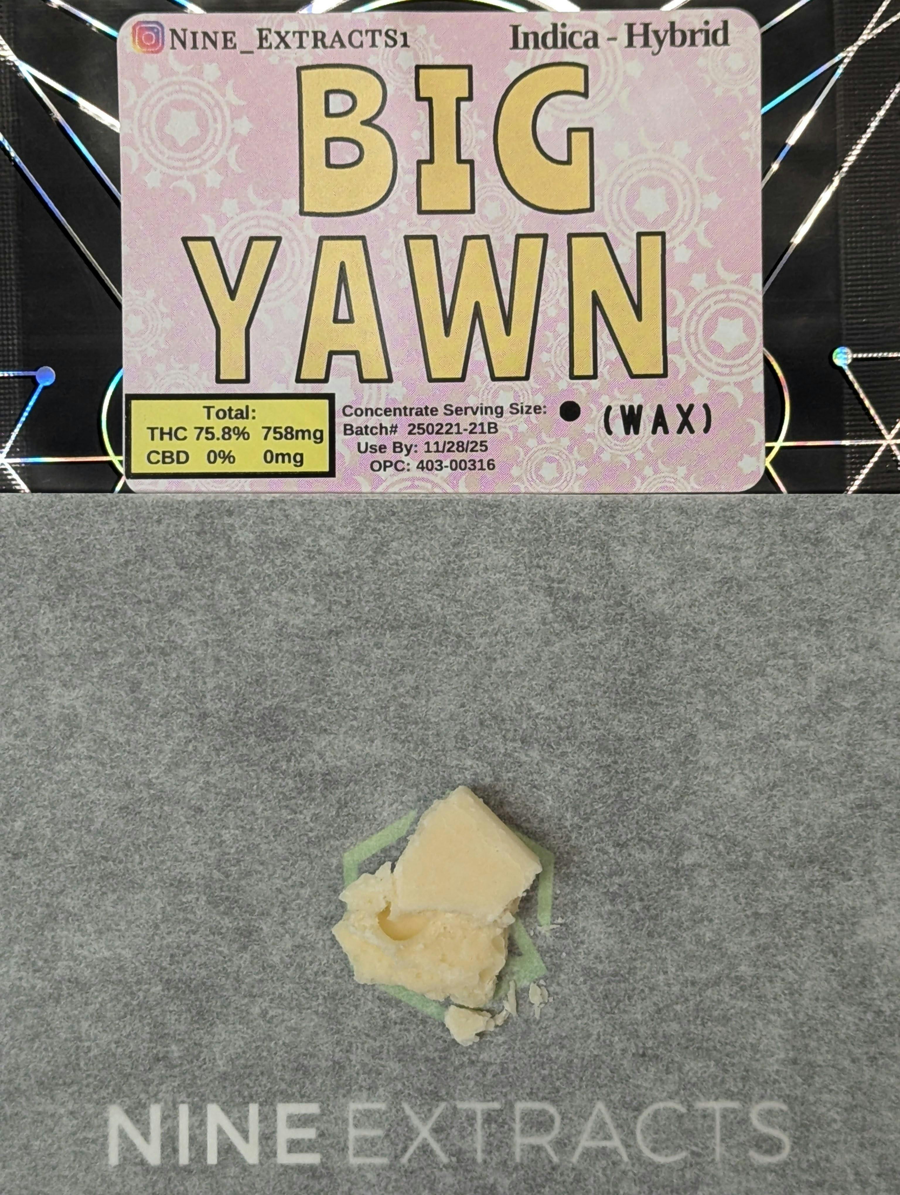 (MED)NINE EXTRACTS - BIG YAWN - WAX - 1G