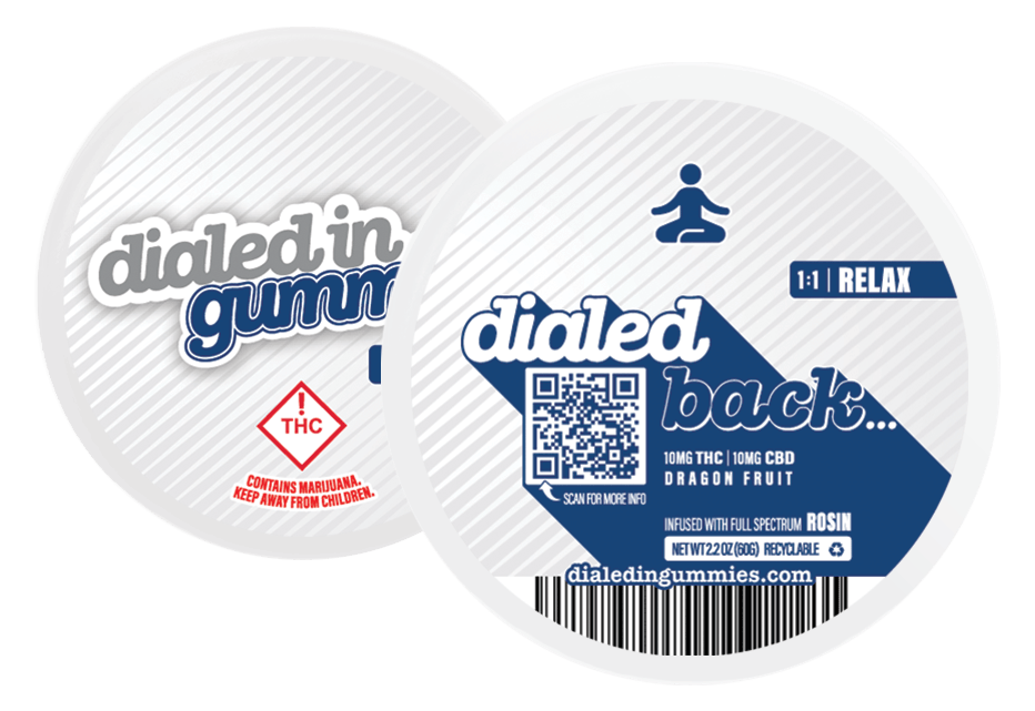 DIALED IN - CBG - ROSIN GUMMIES - 1OOMG
