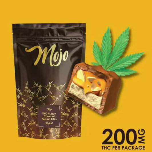Mojo 200mg Chocolates - Nuggy Caramel Peanut Bites