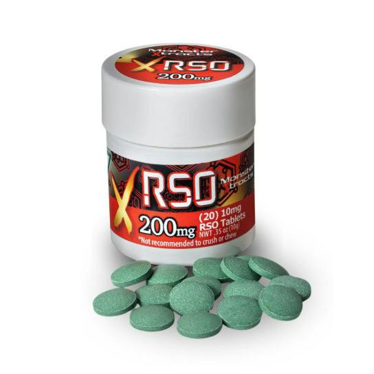 Monster Xtracts 200mg RSO Tablets - 20 x
