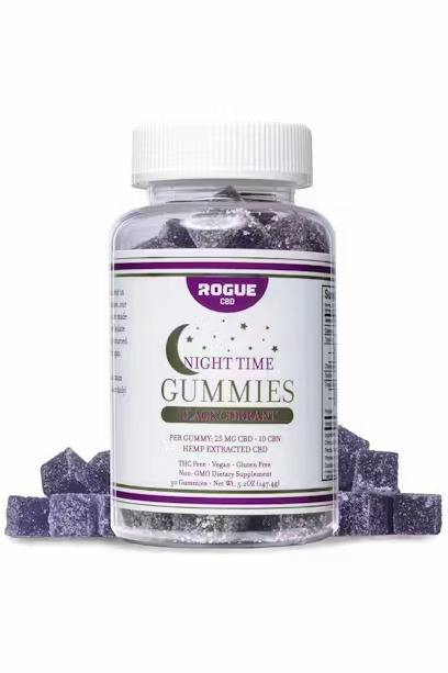 Rogue 750mg CBD + CBN Gummies - Black Currant