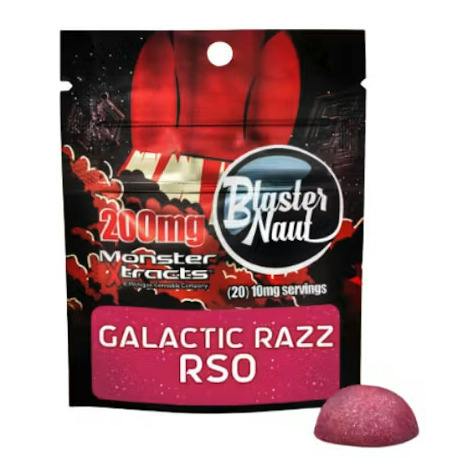 Monster Xtracts 200mg RSO Gummy - Galactic Razz Blasternaut