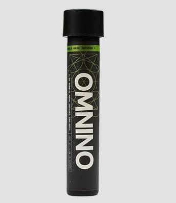 Omnino 1.2g Single Hash Infused Preroll - Black Amber