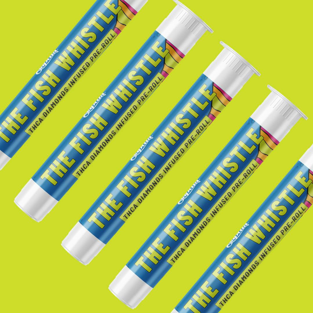 Fish Whistle 1.3g Single Infused Preroll - Pineapple Express