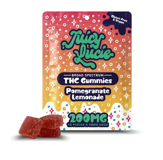 Juicy Lucie 200mg Gummies - Pomegranate Lemonade