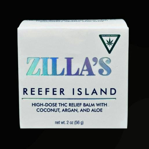 Zilla's 960mg THC High-Dose Relief Balm - Reefer Island