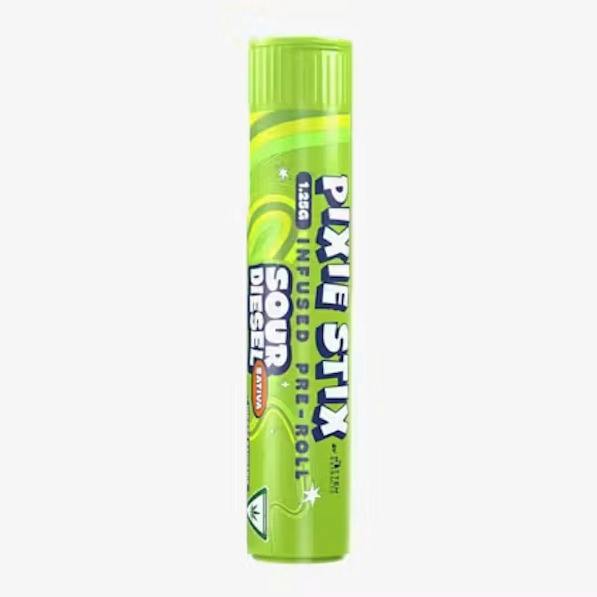 Pixie Stix by Mitten 1.25g Single Infused Preroll - Sour Diesel