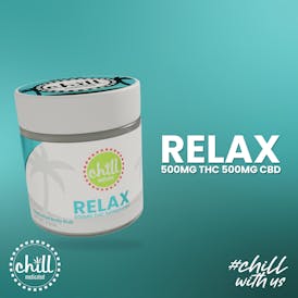 Chill Medicated | 500mg THC:CBD 1:1 | RELAX Body Rub
