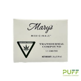 Mary's | Transdermal Compound | 1:1 THC 100mg : CBD