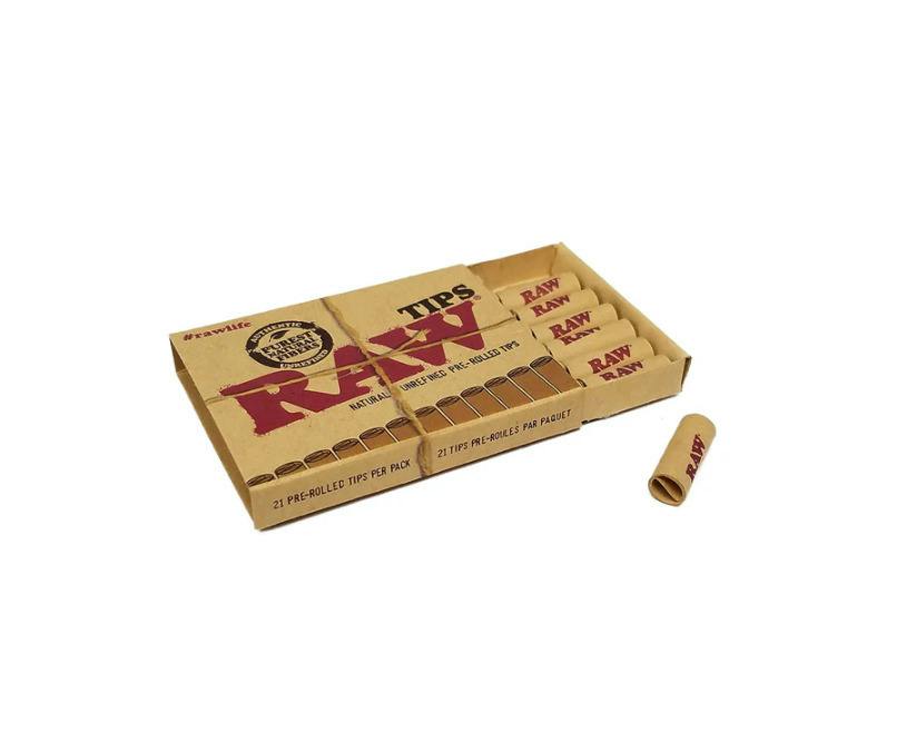Raw Prerolled Tips 21ct Pack