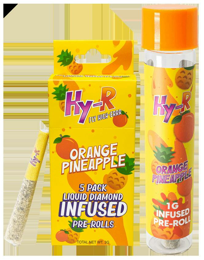 HY-R | Orange Pineapple | 1g Liquid Diamond Infused Pre-Roll cannabis product