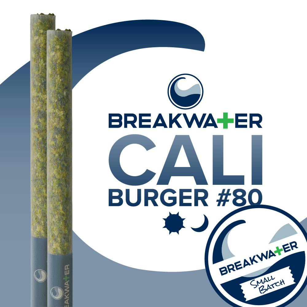 Cali Burger #80 Premium Rolled Joints 2pk 1g