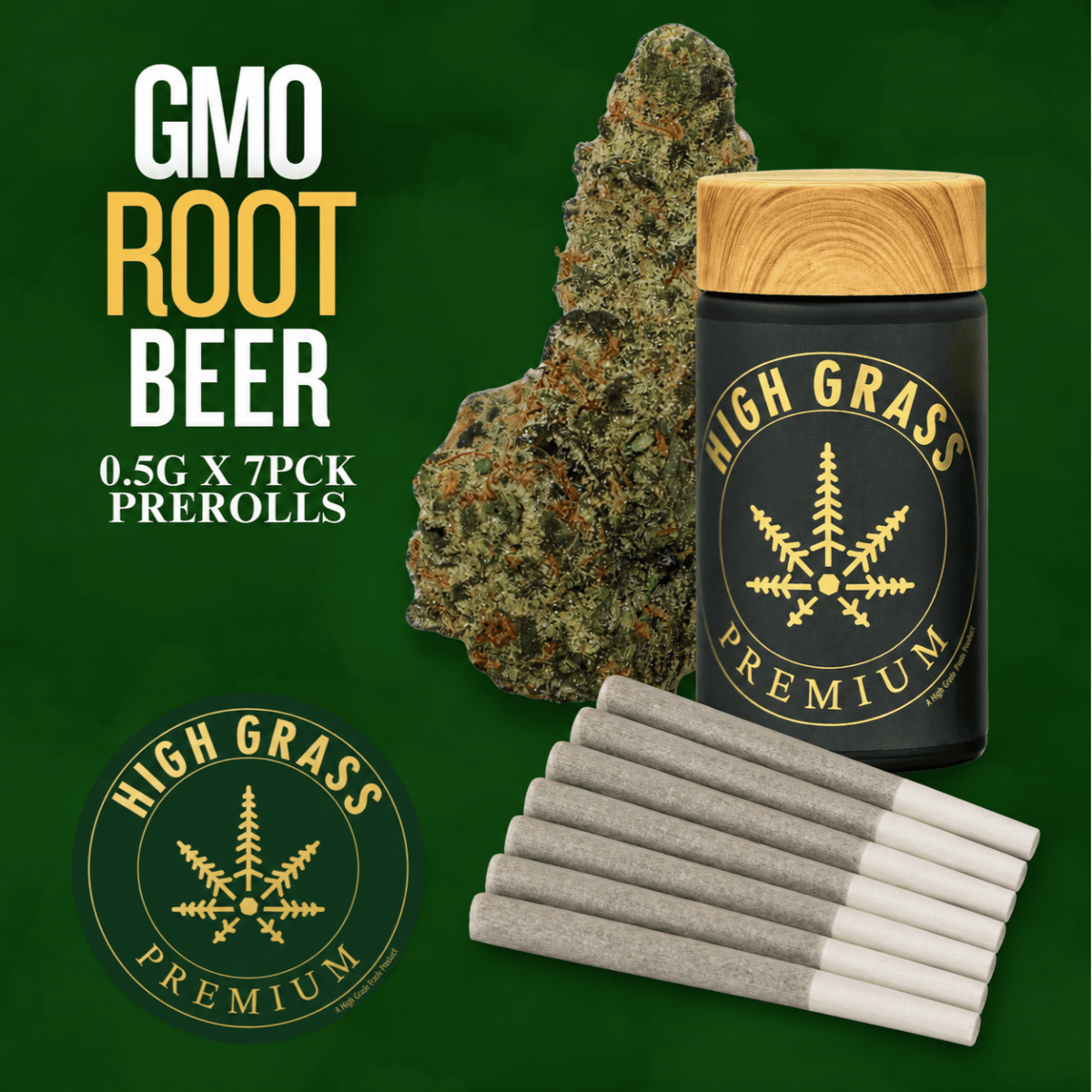 GMO Rootbeer Preroll 7pk 3.5g