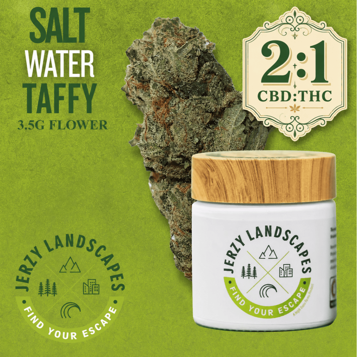 Salt Water Taffy 2:1 CBD:THC 3.5g