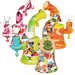 SeshGear All-Over Graphic Silicone Water Pipe | 6.5"