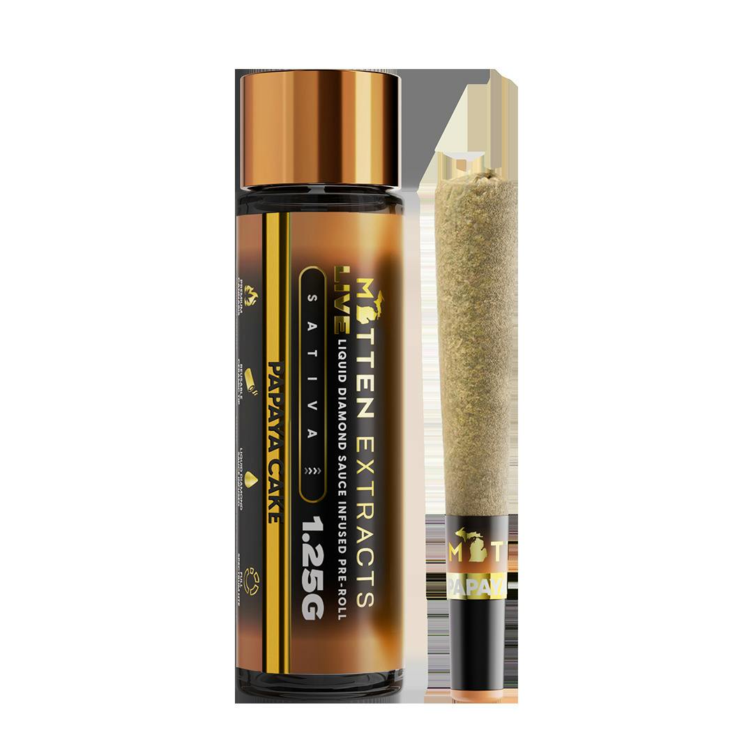 Papaya Cake Live Sauce Infused Pre-Roll cannabis product