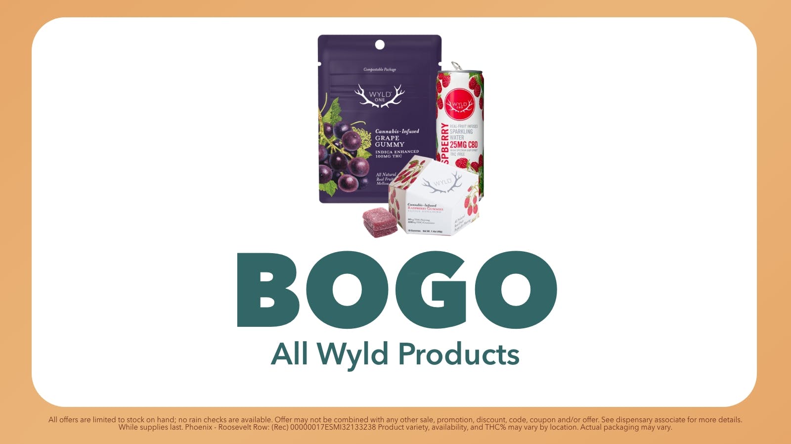 BOGO on Wyld Products at Trulieve Phoenix Roosevelt Row Weedmaps
