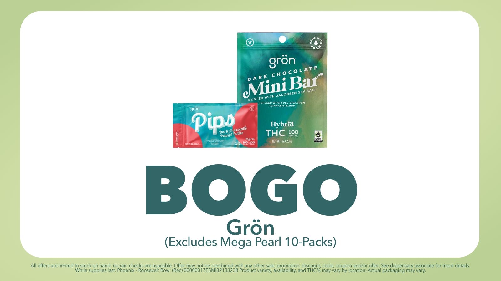 BOGO on Gron Edibles at Trulieve Phoenix Roosevelt Row Weedmaps