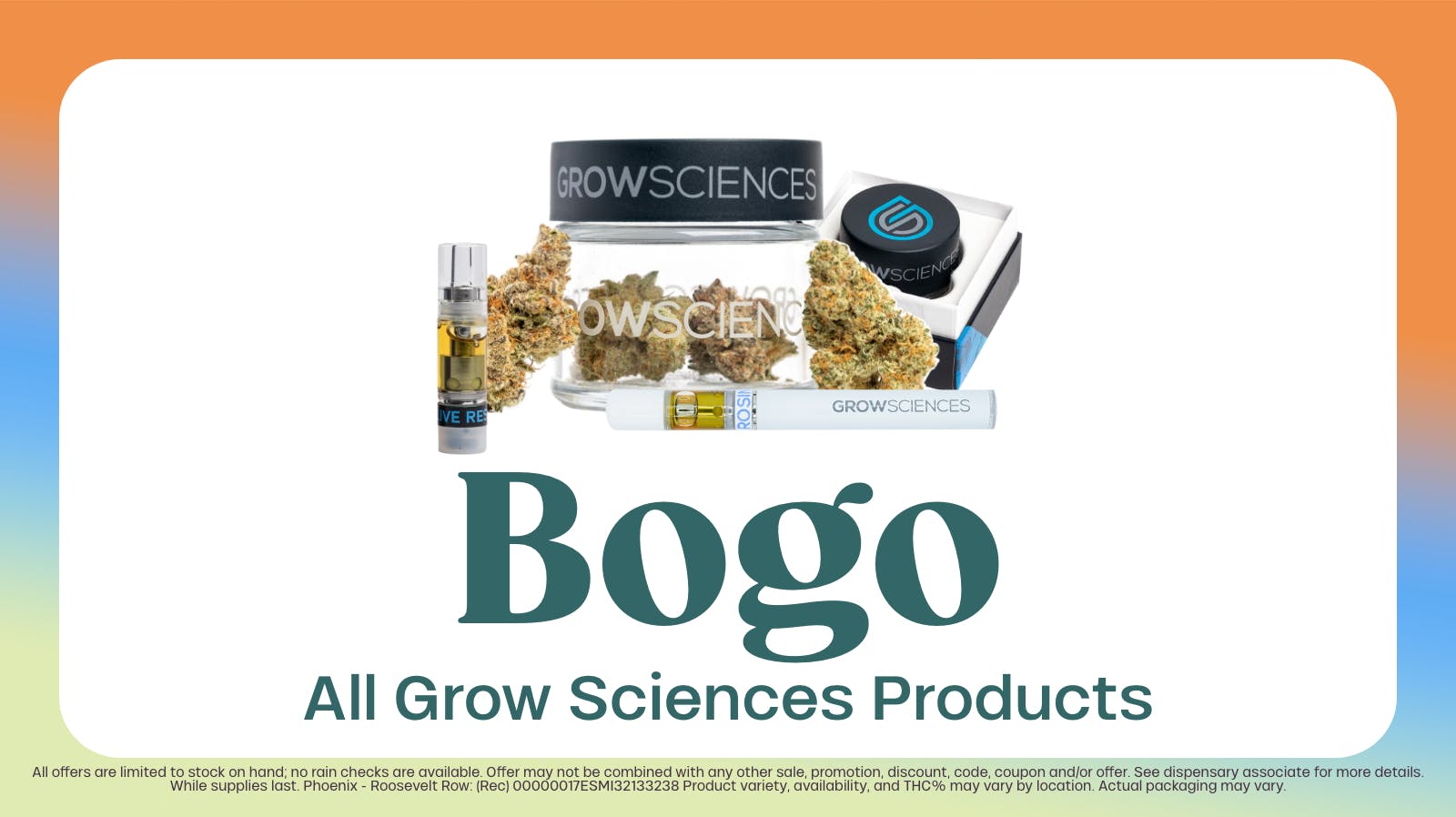 BOGO on ALL Grow Sciences at Trulieve of Tucson Blenman Elm Weedmaps