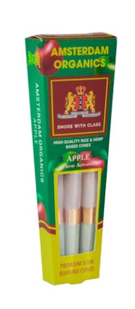 Amsterdam Organics - Amsterdam Organics - Apple Activated Flavor 3Pack Cone Paper - Amsterdam Org...