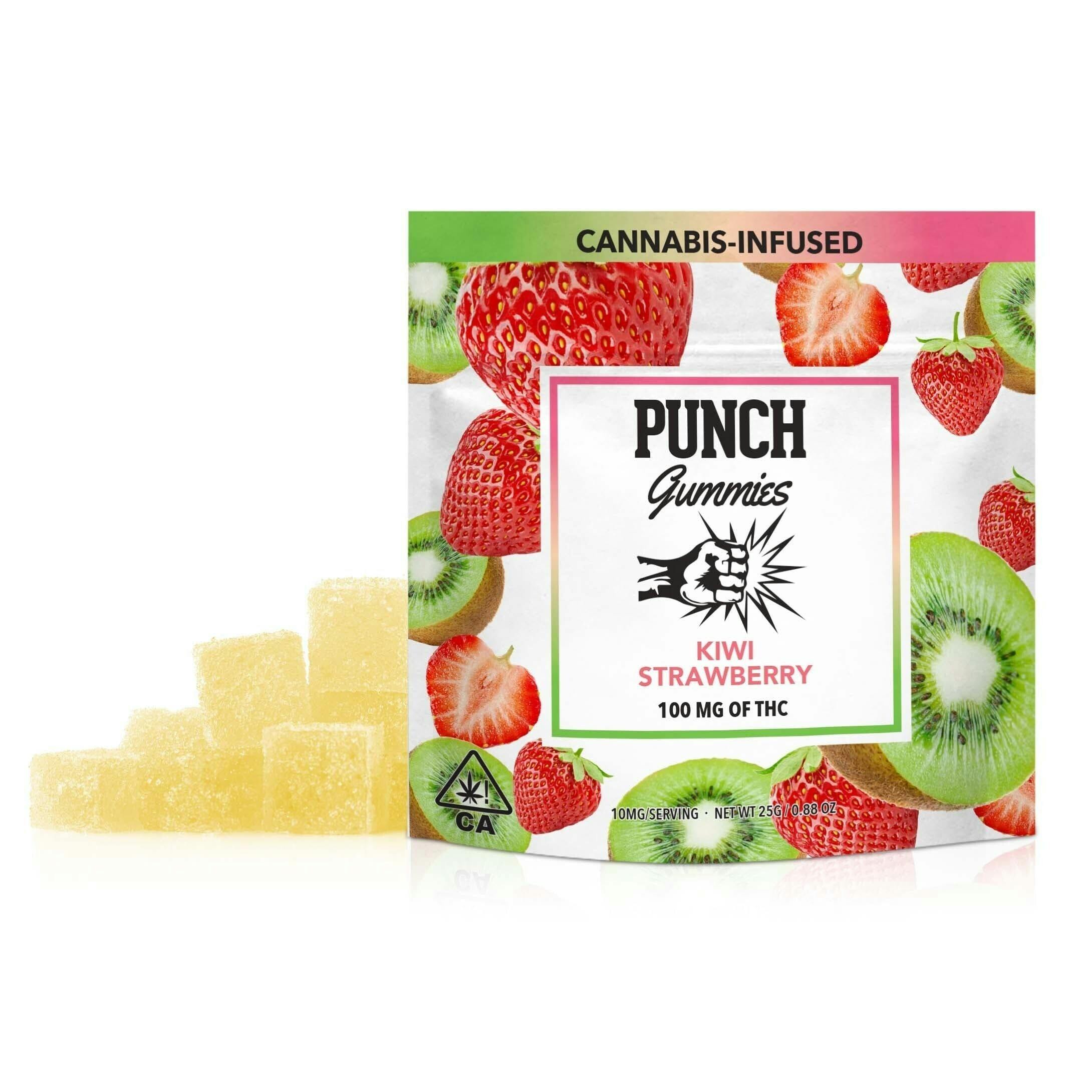 Punch Edibles: Coated Kiwi Strawberry - Punch - Coated Kiwi Strawber