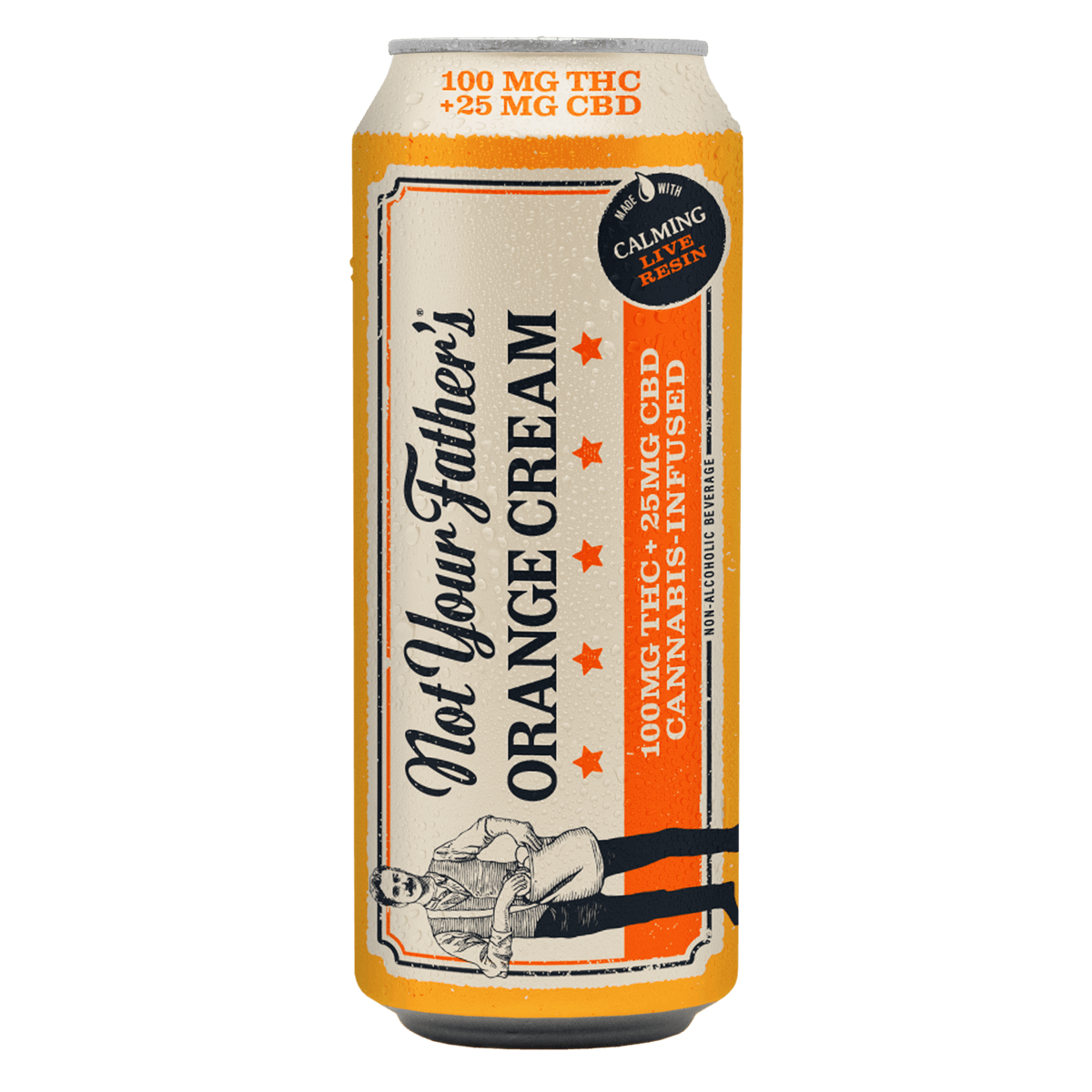 Orange Cream 16Oz Soda THC 100mg + CBD 25mg - Not Your Father's - Orange Crea...