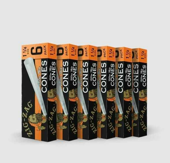 ZigZag - 6-Pack Ultra Thin Cones 1 1/4 Size - ZigZag - 6-Pack Ultra Thin Cones 1 1/4 Size