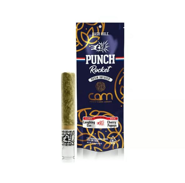 Punch Extracts - Punch Extracts - Laughing Gas x Cherry Papaya Rosin Infused Hash Hole Rocket 1.6...