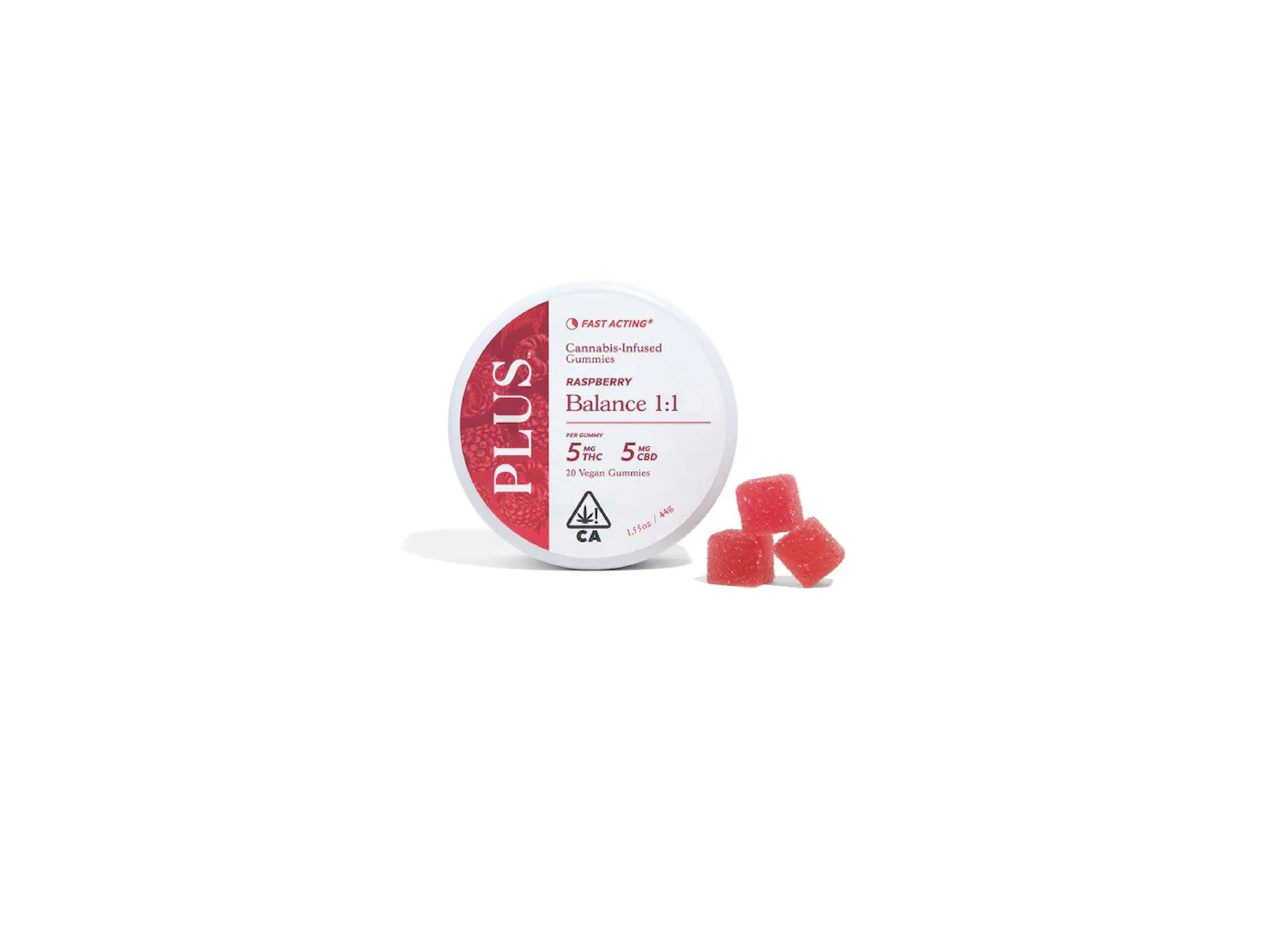 Plus Gummies: 1 Raspberry