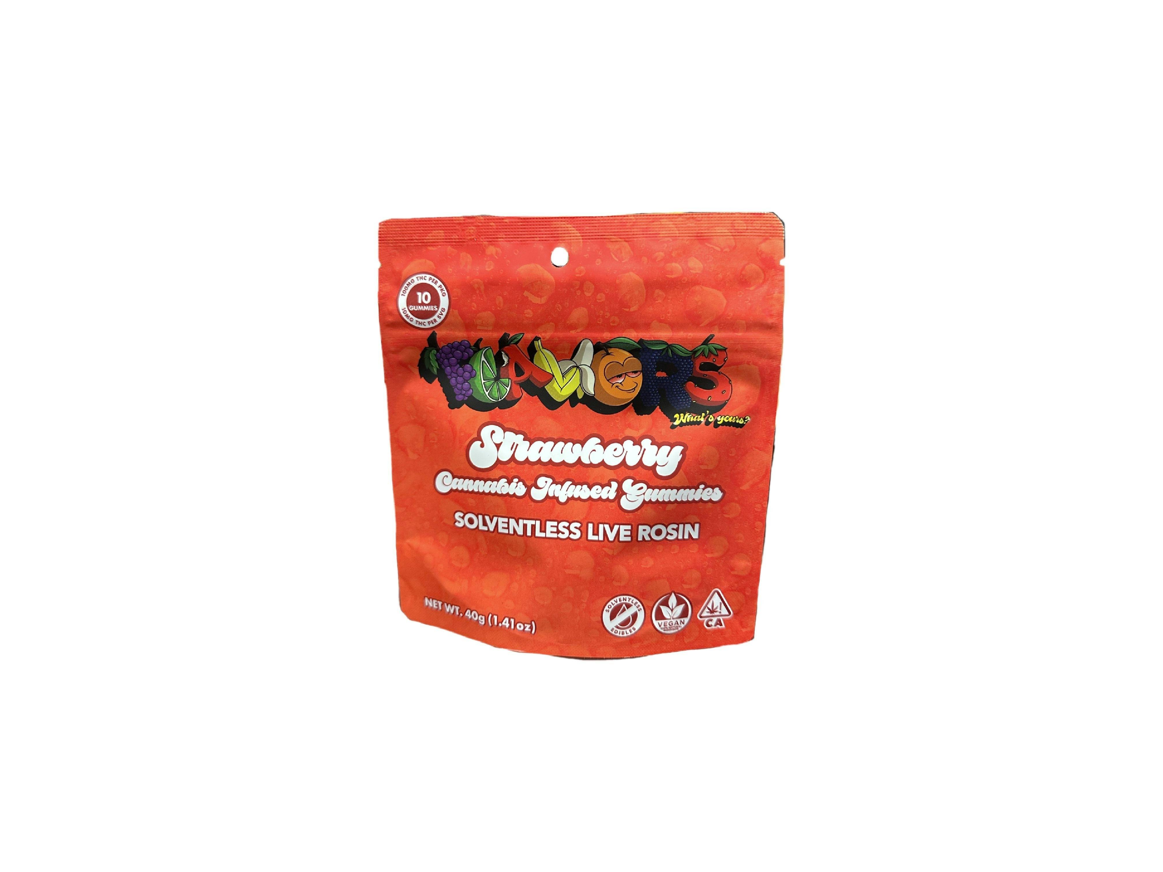 Flavors Brand Gummies 10pk Strawberry Lemonade 100mg