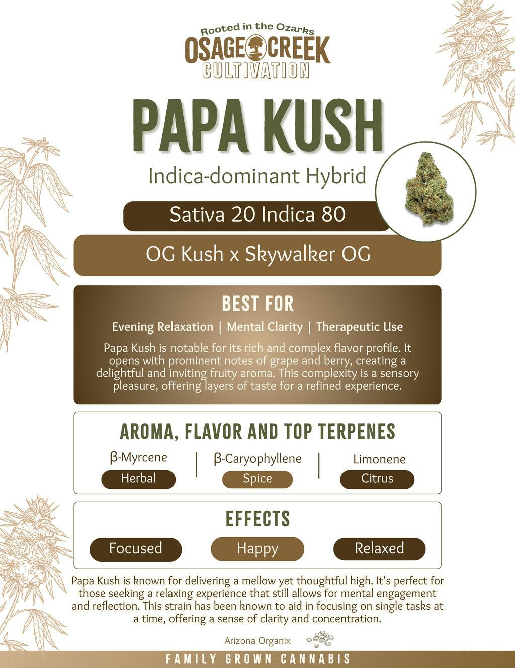 Papa Kush Flower