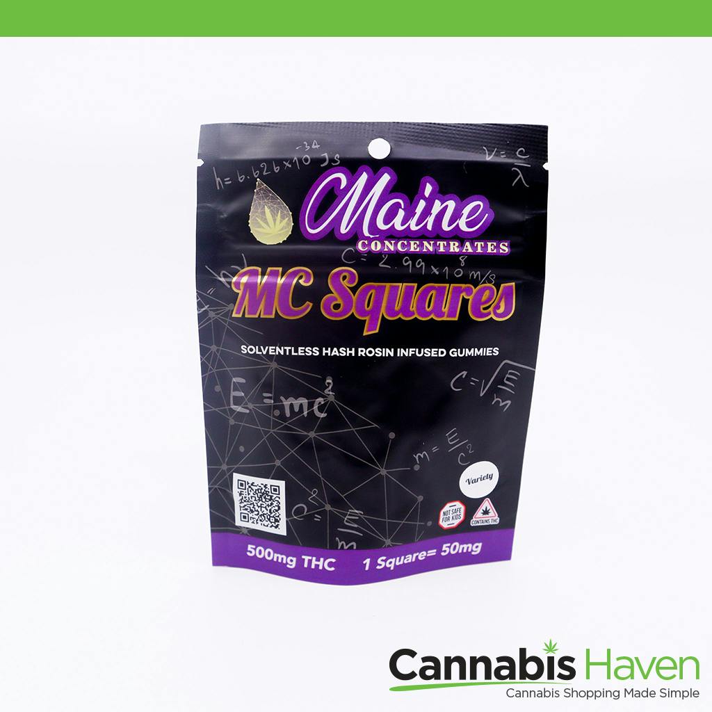 MC Squares Assorted 500mg Hash Rosin Gummies