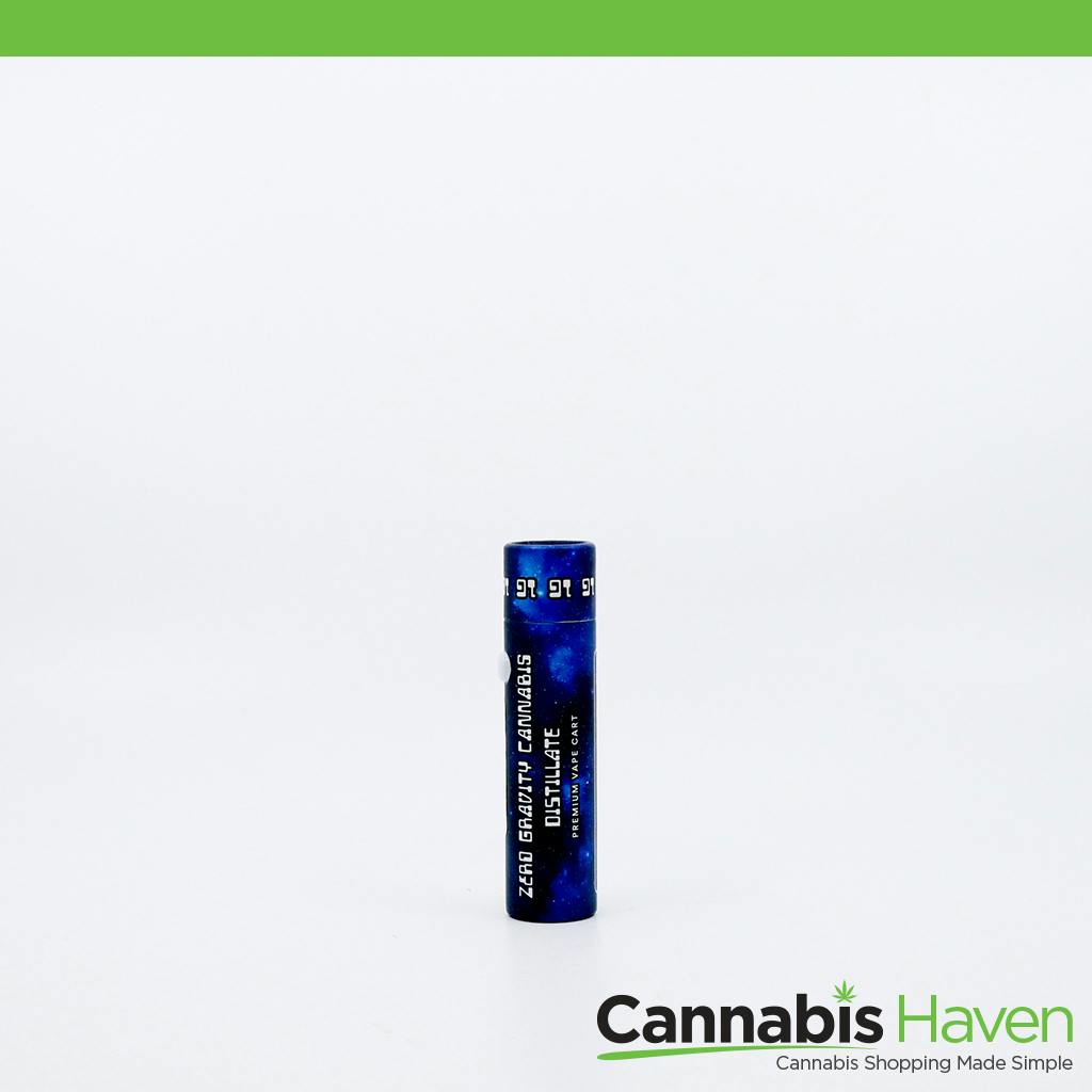 Zero Gravity Sour Diesel 1g Distillate Cartridge at Cannabis Haven - Medical Dispensary (Medical Use 18+) Auburn