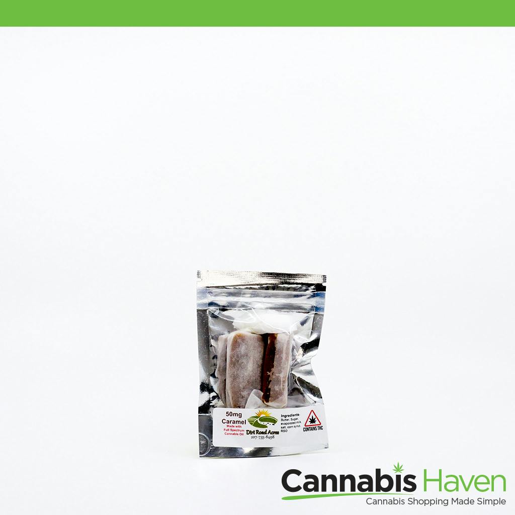 Dirt Road Acres Caramels RSO 100mg 2pk