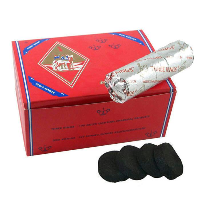 Three King Charcoal for Hookah - 1pk premium Charcoal