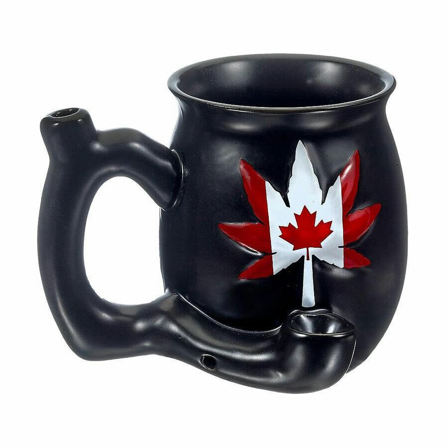 Cannabian Flag Ceramic Mug with Pipe - 8oz