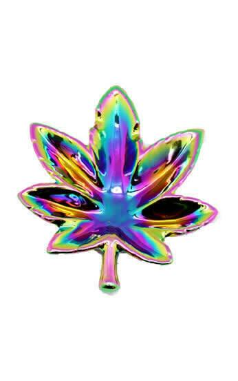 Porcelain Ashtray - Leaf - Iridescent