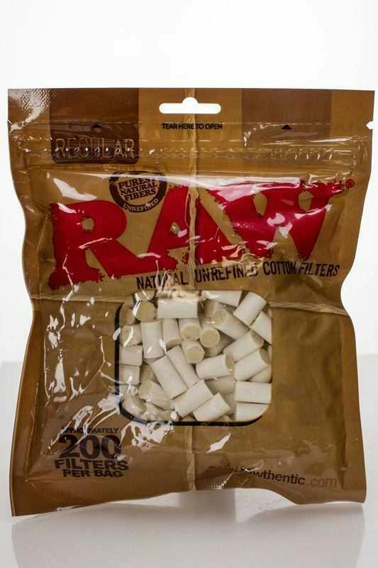 Raw Regular Natural Unrefined Cotton Filter Tips - Regular