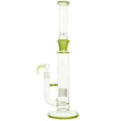 17" StemLine Straight Tube Bong W/Perc - 17" StemLine Straight Tube Bong W/Perc Yellow/Green