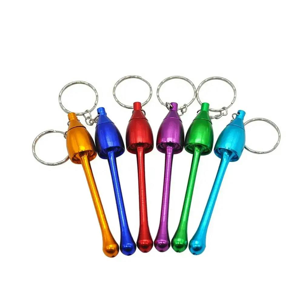 2" Metal Torpedo Pipe w/ Keychain - 2" Metal Torpedo Pipe w/ Keychain Assorted Colours