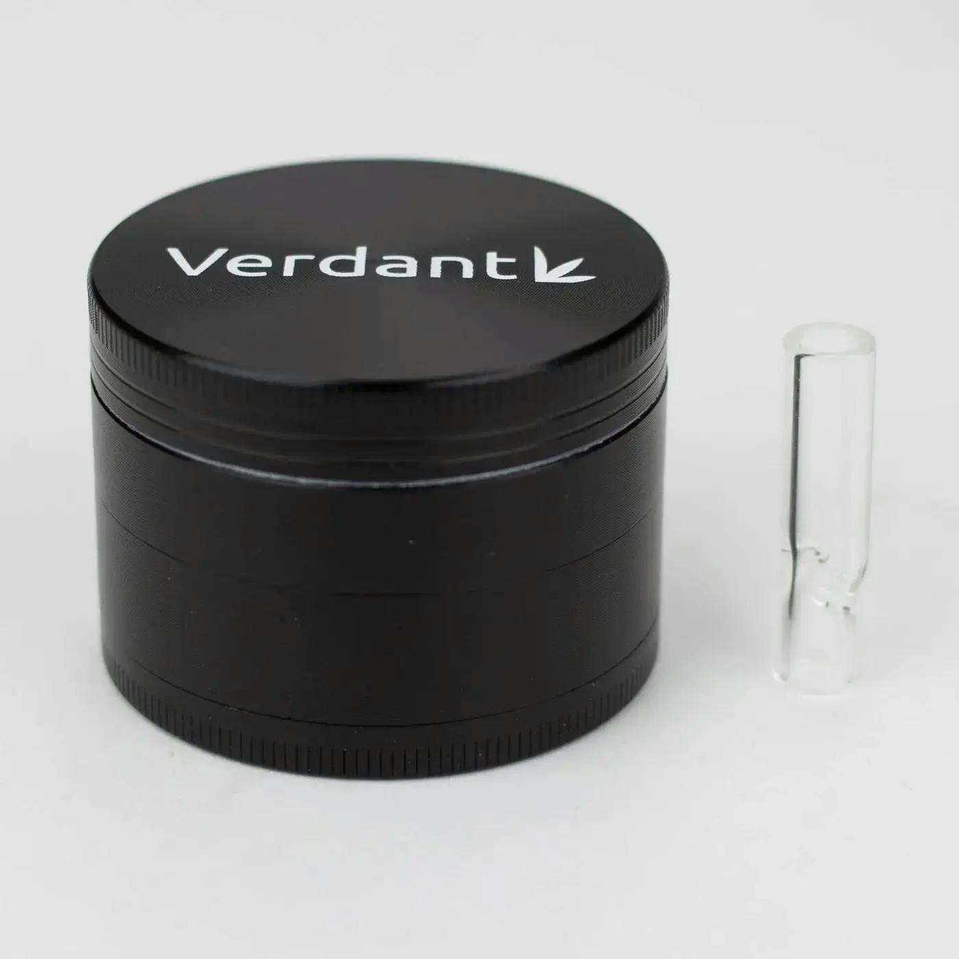 Verdant 2" Metal Grinder w/glass tip / filter - w/glass joint tip