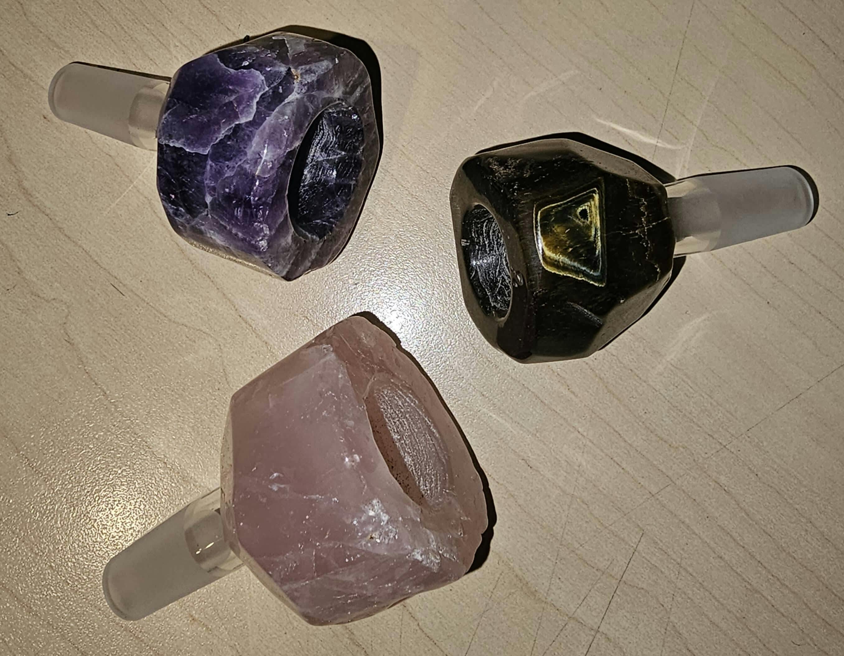 Semi Precious Stone Bowls - Assorted Stones