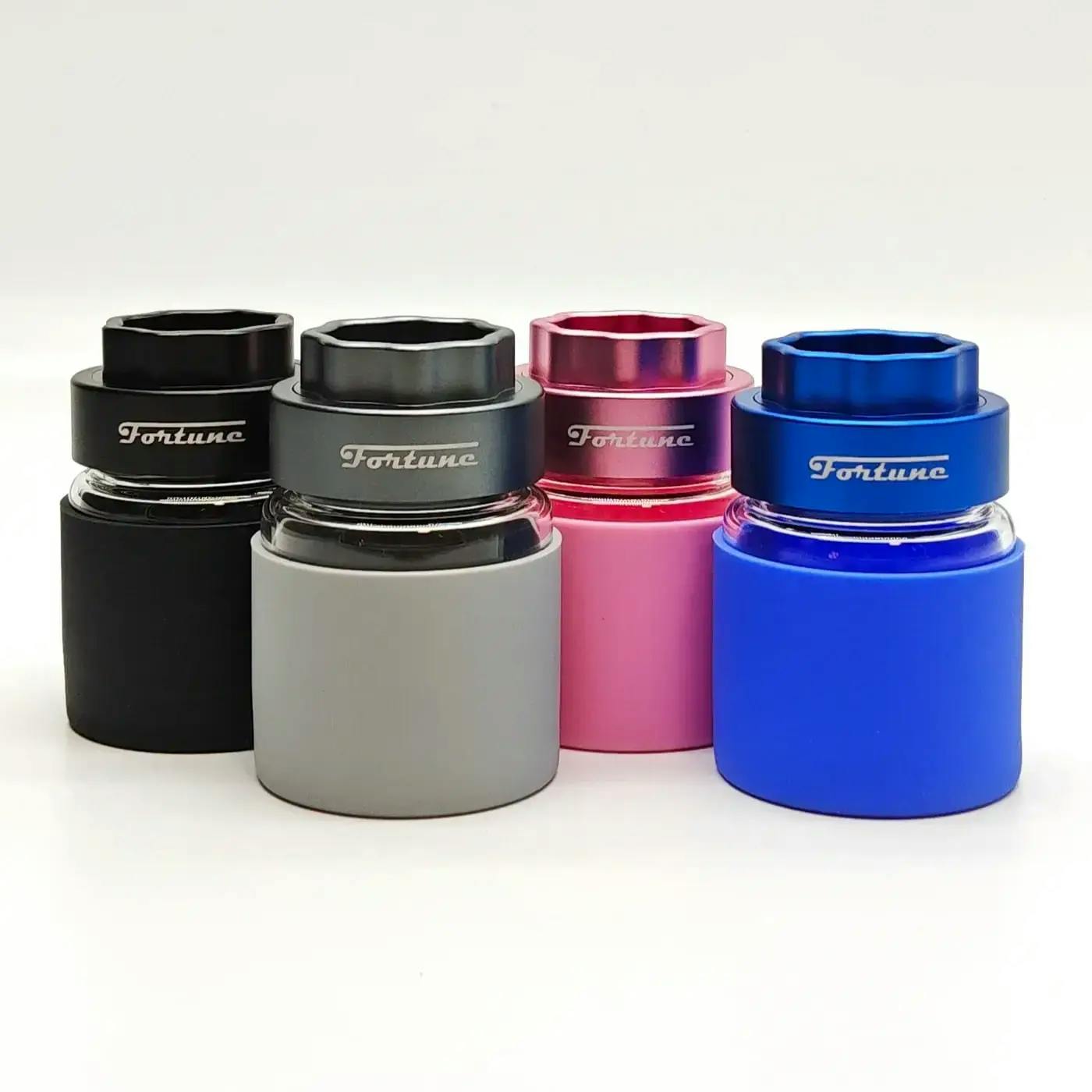 Fortune | 4 Parts Aluminum Grinder with Glass Jar- ASSORTED COLOURS