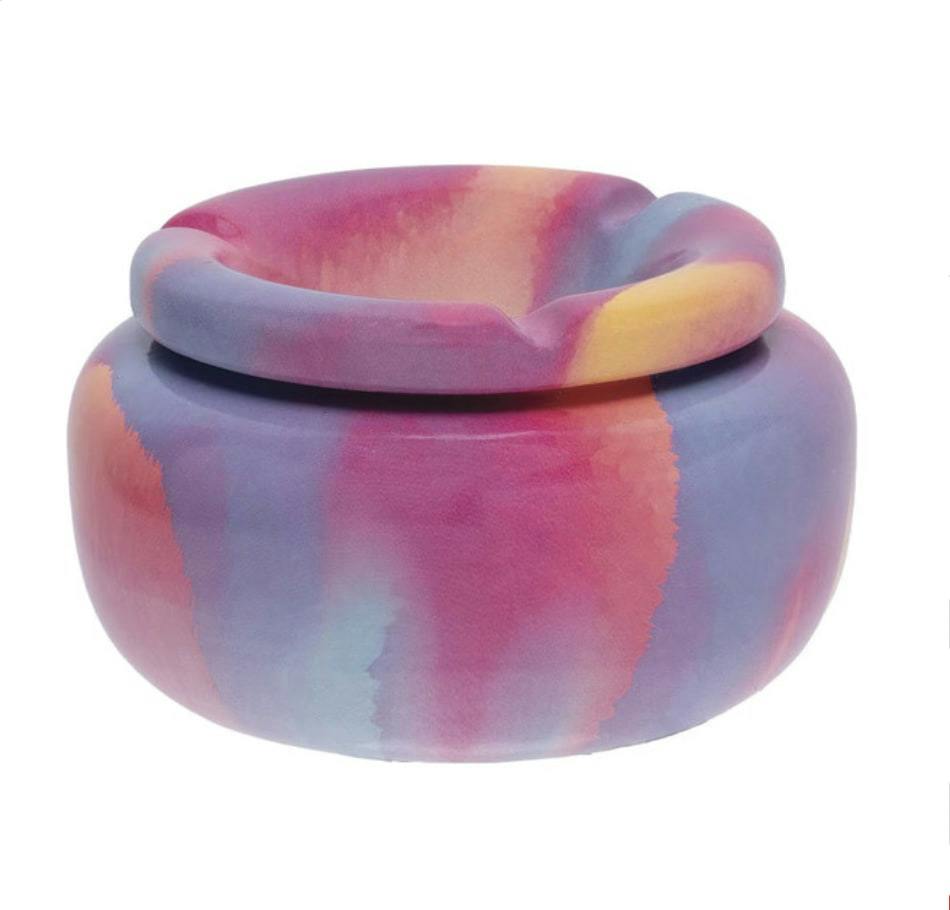 Fujima Moroccan Ceramic Ashtray | Painted Pastel | 5"