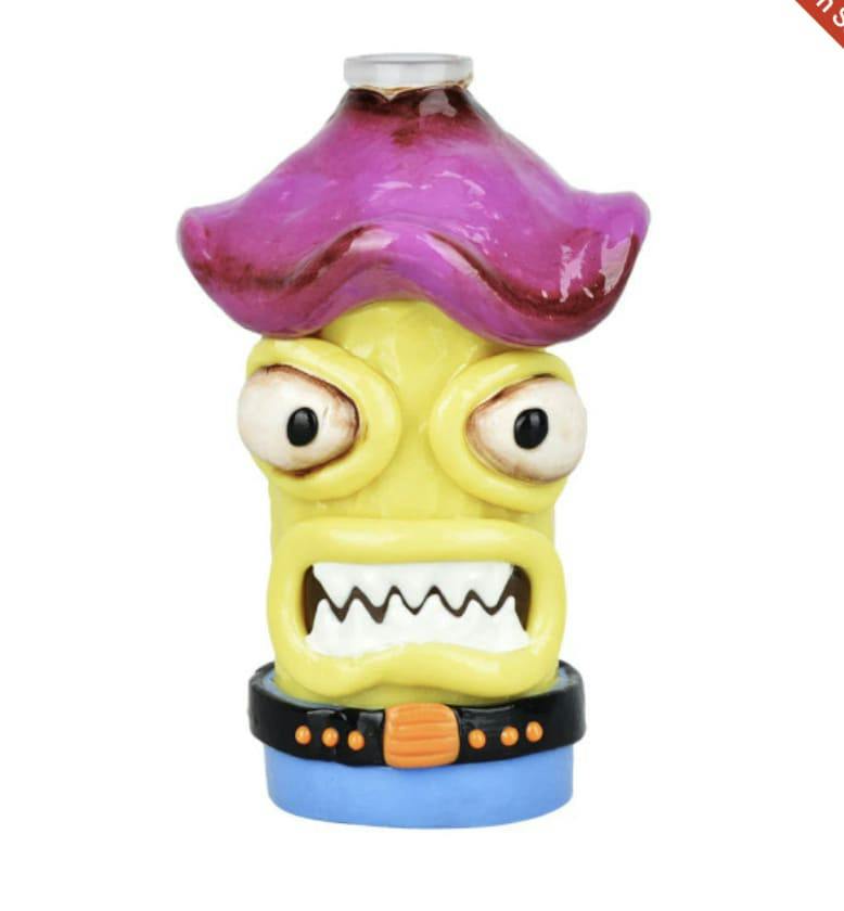 Shroom Monster Glass & Enamel Ash Catcher - 4.75" 14mm