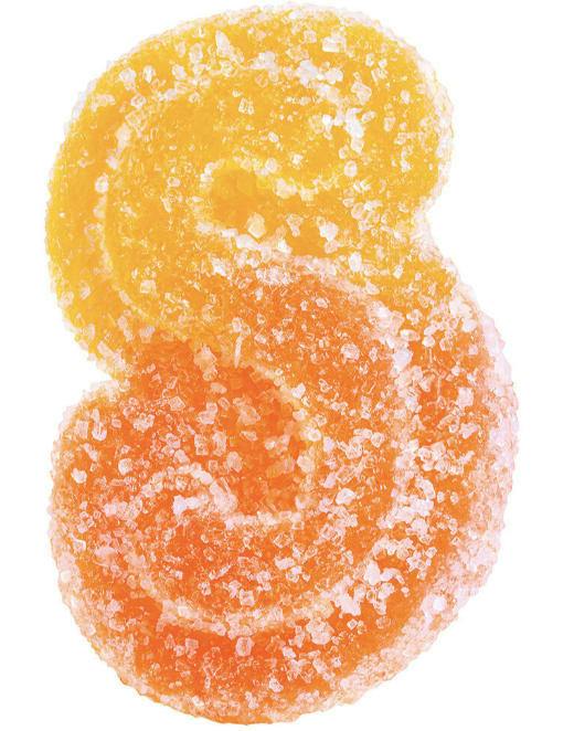 Fully Blasted Peach Orange 1:1 THC CBD Gummy 1 Pack